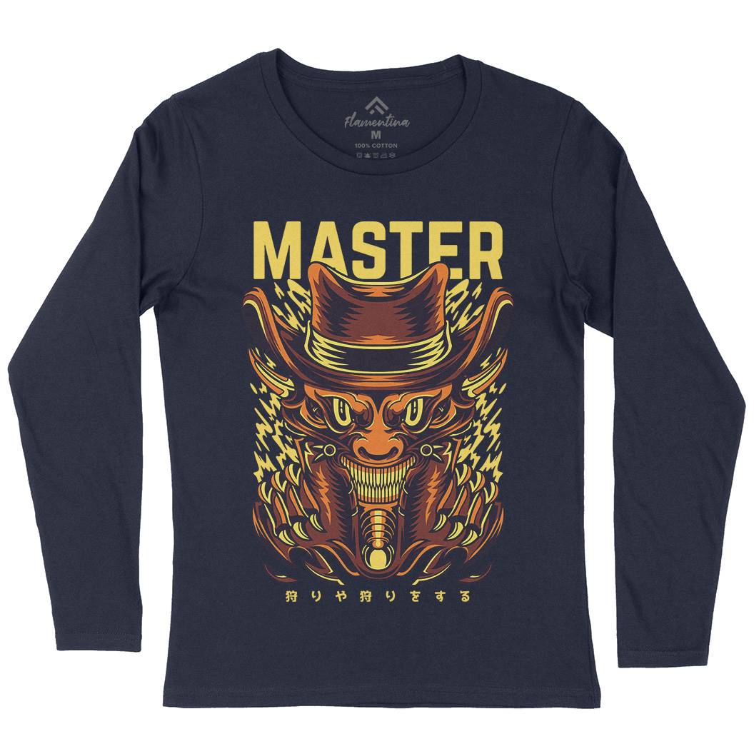 Master Trick Womens Long Sleeve T-Shirt Horror D646