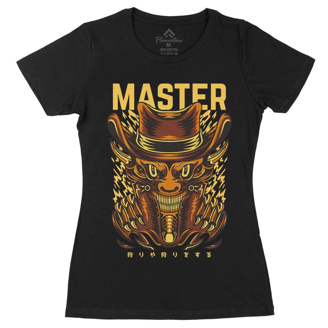 Master Trick Womens Organic Crew Neck T-Shirt Horror D646