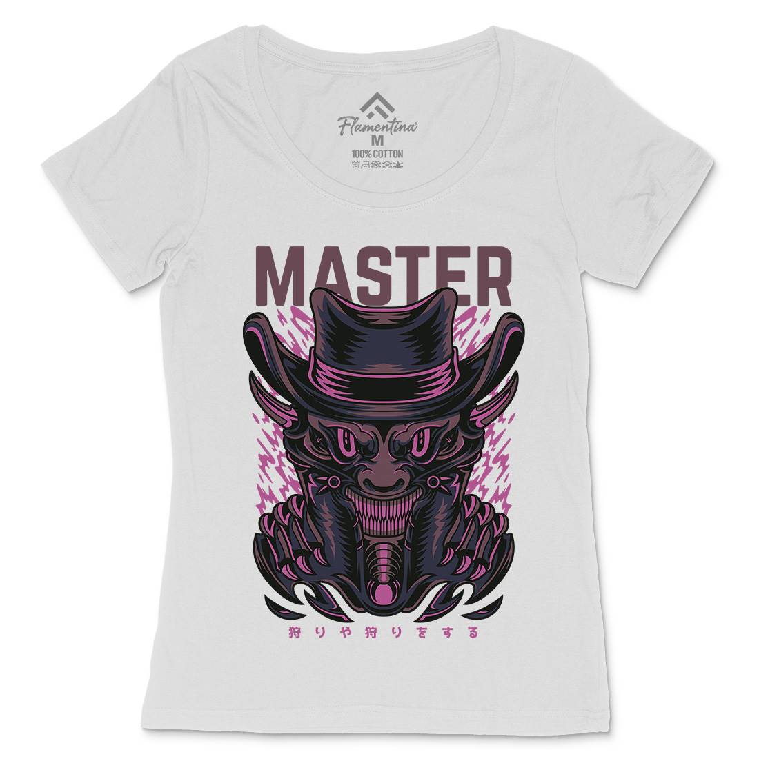 Master Trick Womens Scoop Neck T-Shirt Horror D646
