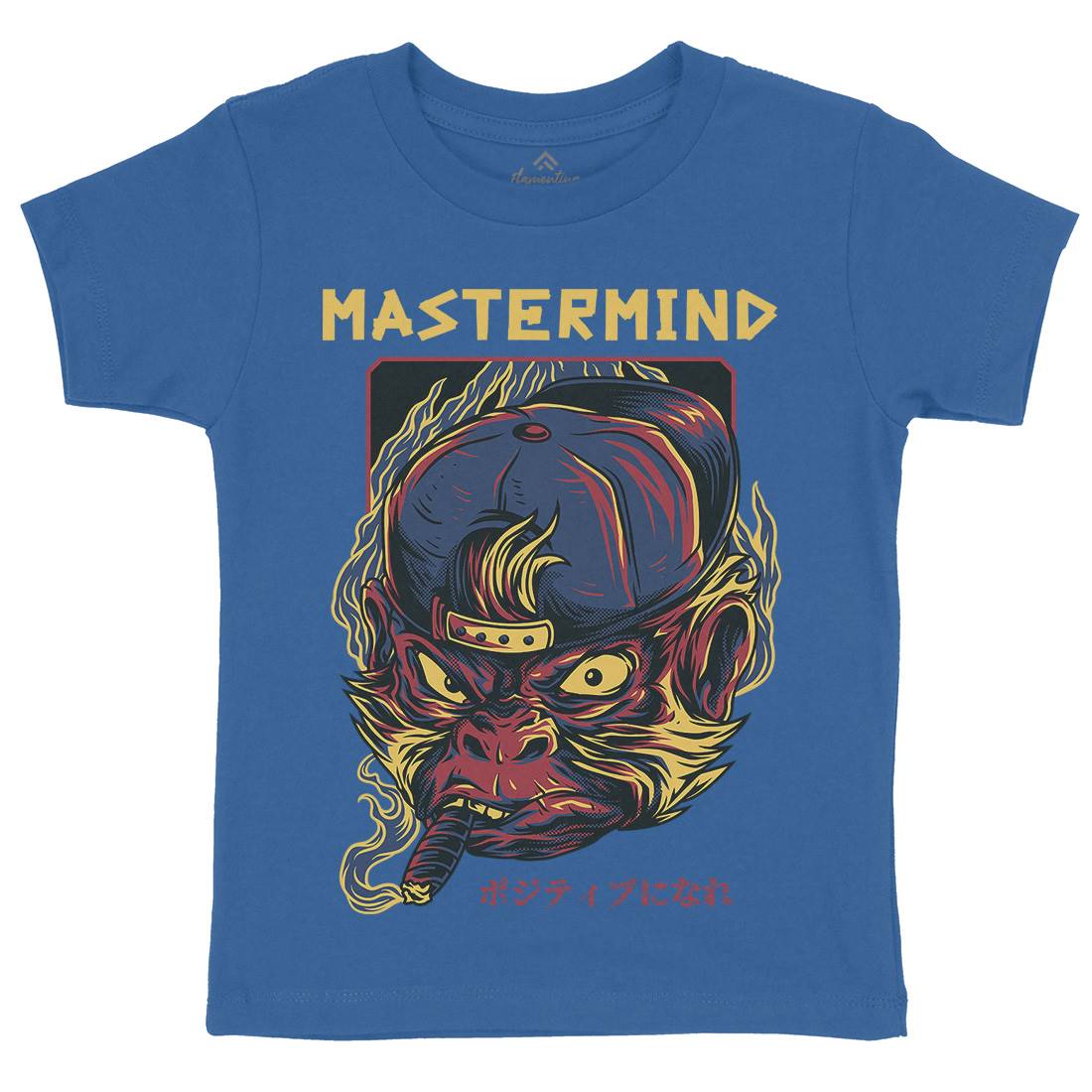 Mastermind Ape Kids Organic Crew Neck T-Shirt Animals D647