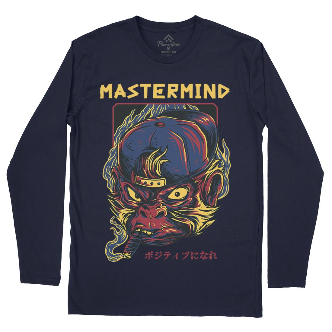 Mastermind Ape Mens Long Sleeve T-Shirt Animals D647
