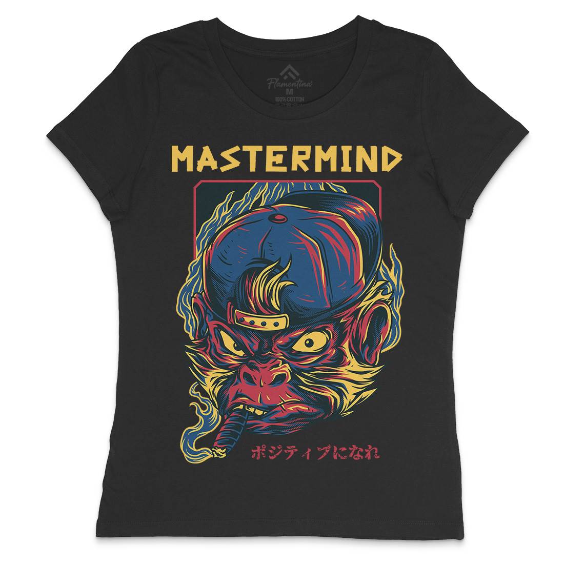 Mastermind Ape Womens Crew Neck T-Shirt Animals D647