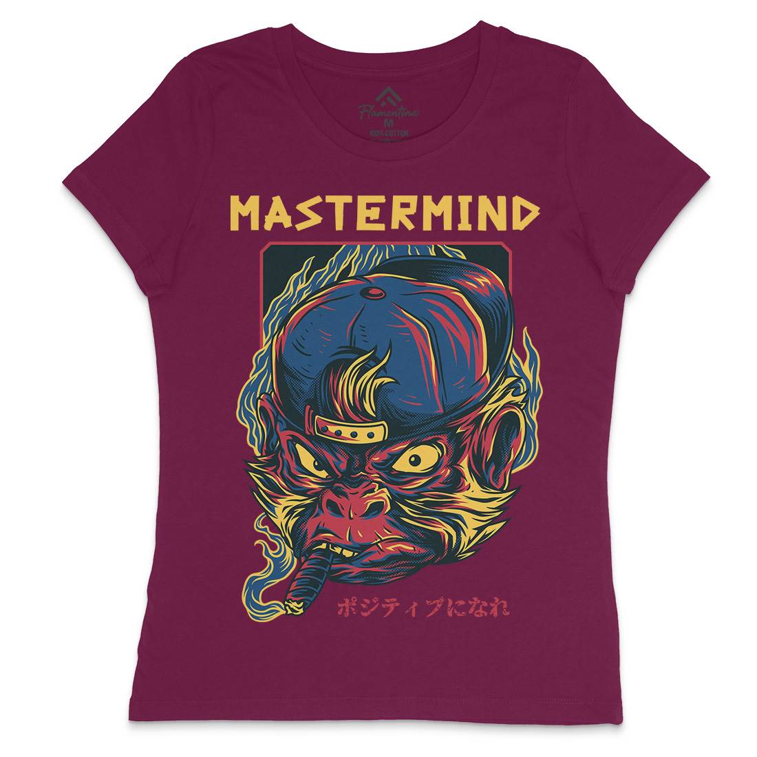 Mastermind Ape Womens Crew Neck T-Shirt Animals D647