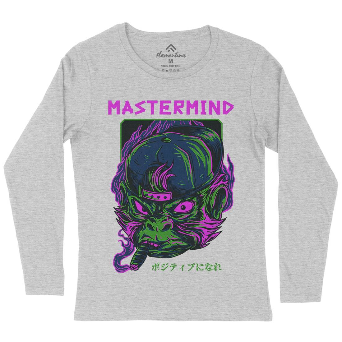 Mastermind Ape Womens Long Sleeve T-Shirt Animals D647