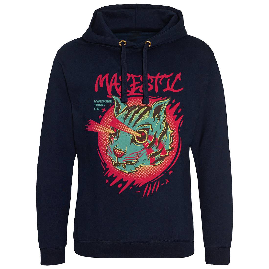 Majestic Cat Mens Hoodie Without Pocket Animals D649