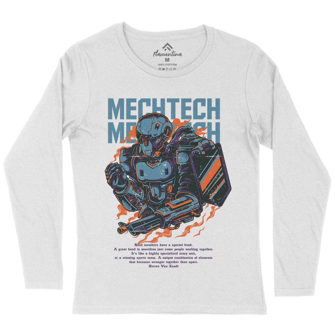 Mech Tech Womens Long Sleeve T-Shirt Army D650