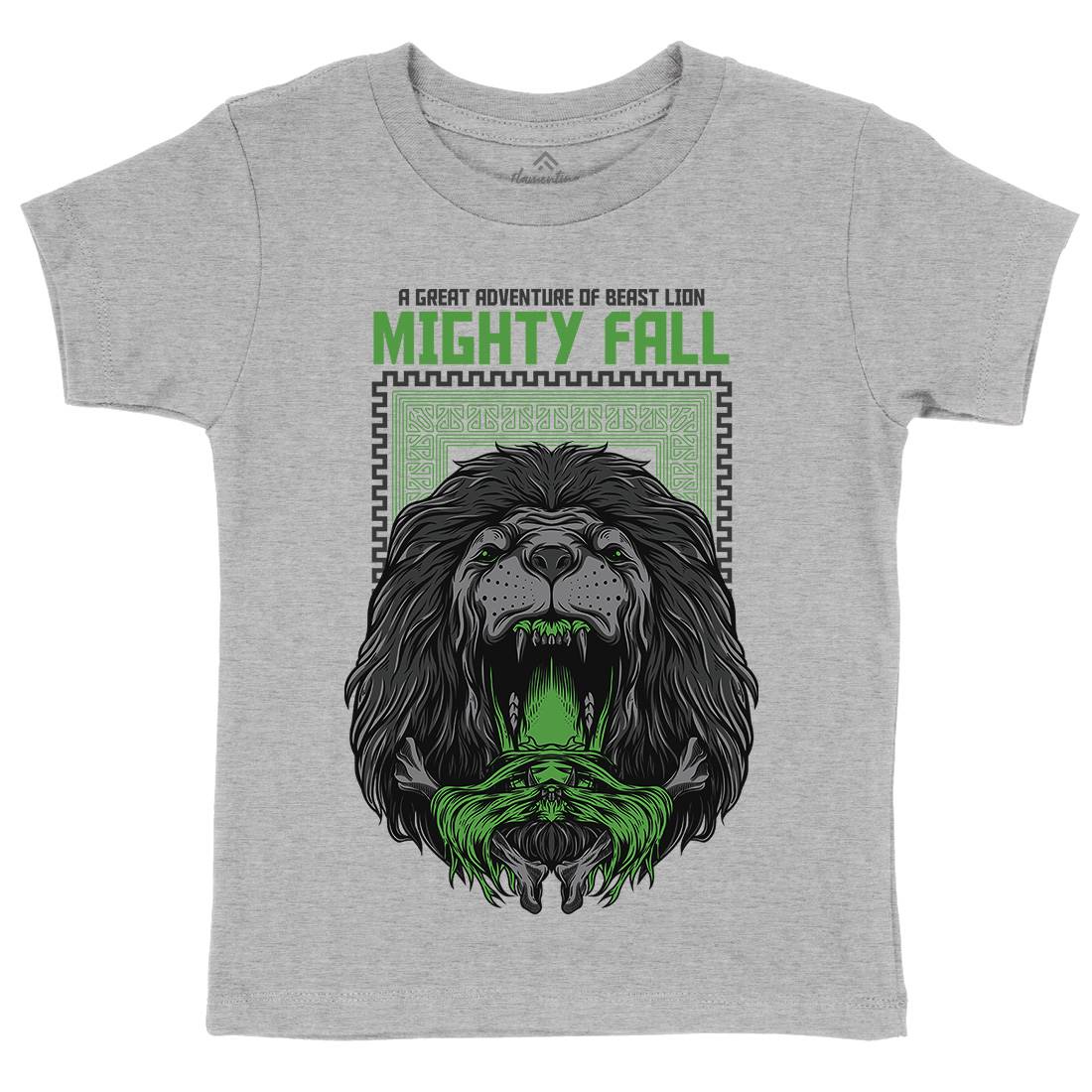 Mighty Fall Kids Crew Neck T-Shirt Animals D653