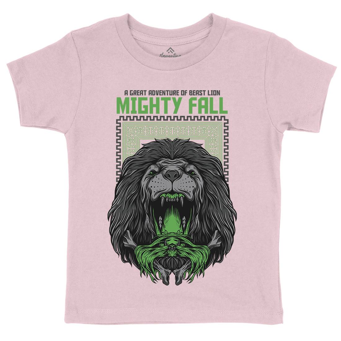 Mighty Fall Kids Crew Neck T-Shirt Animals D653