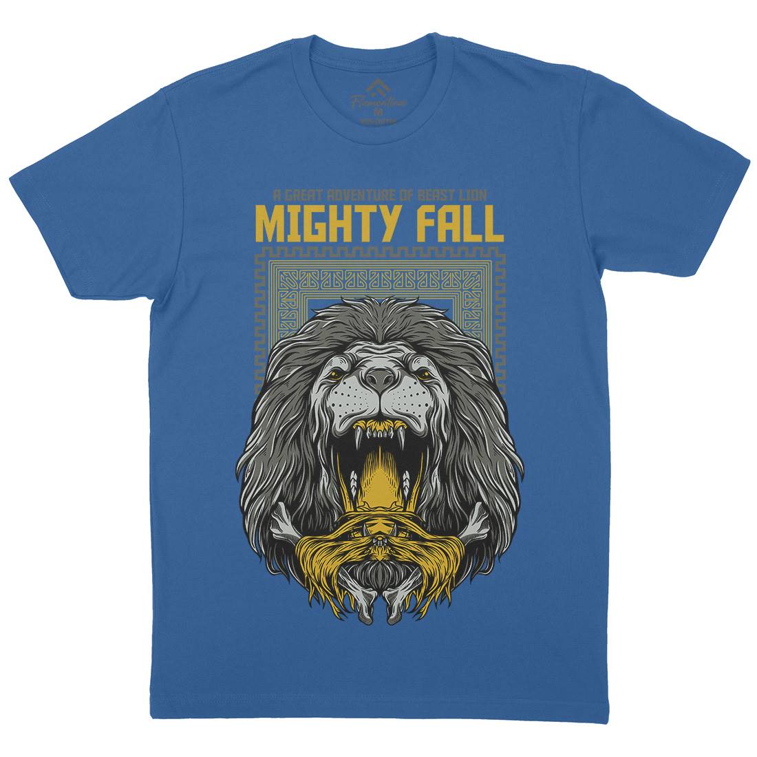 Mighty Fall Mens Organic Crew Neck T-Shirt Animals D653