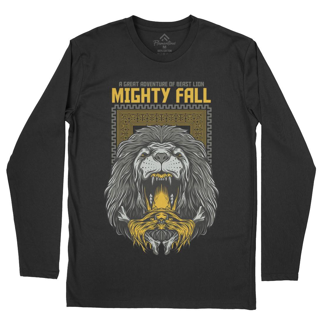 Mighty Fall Mens Long Sleeve T-Shirt Animals D653