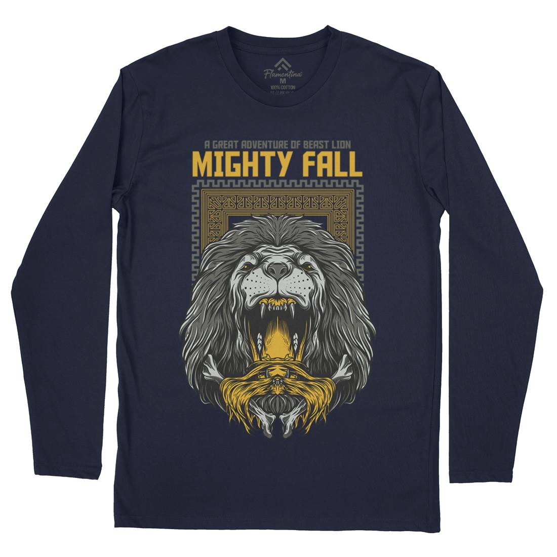 Mighty Fall Mens Long Sleeve T-Shirt Animals D653