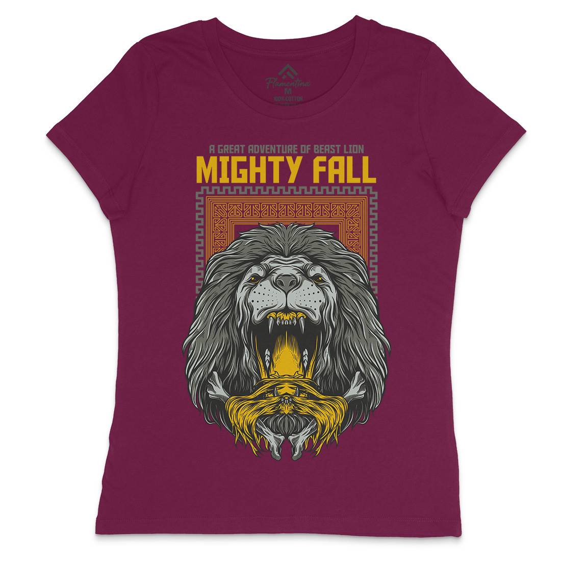 Mighty Fall Womens Crew Neck T-Shirt Animals D653