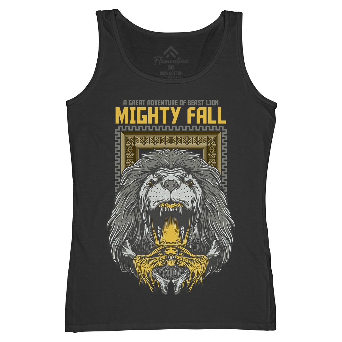 Mighty Fall Womens Organic Tank Top Vest Animals D653