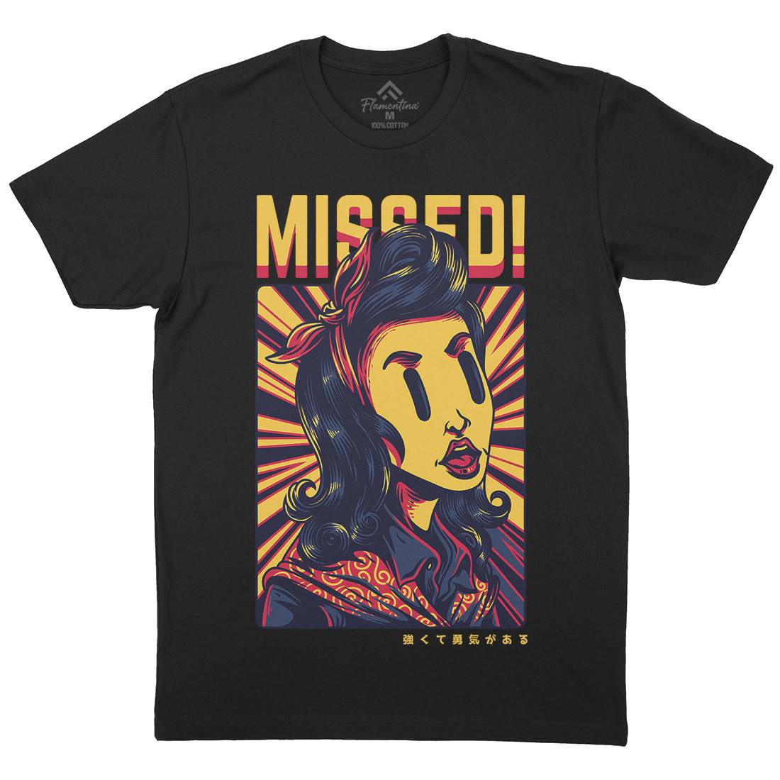 Missed Girl Mens Crew Neck T-Shirt Retro D654