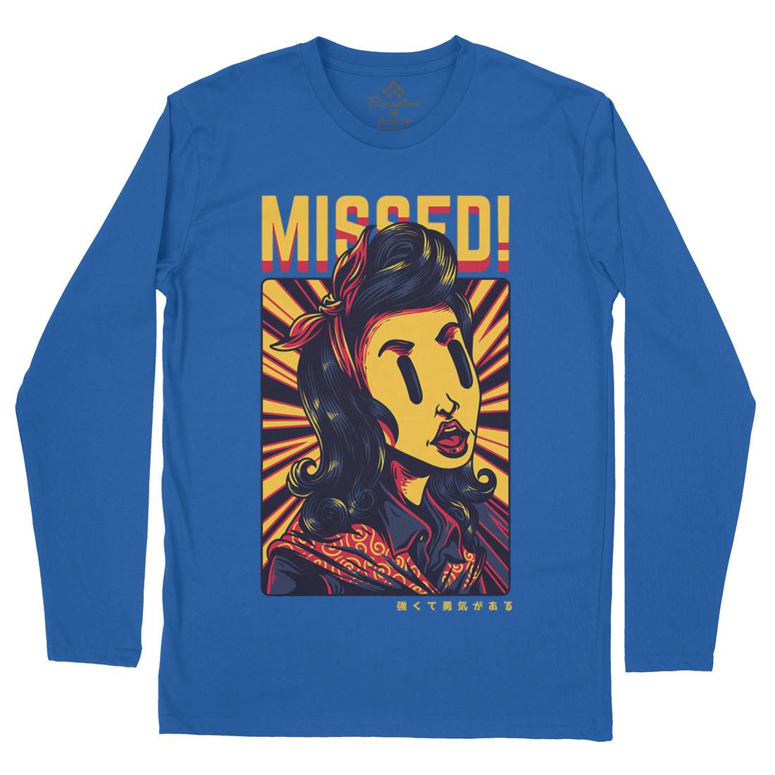 Missed Girl Mens Long Sleeve T-Shirt Retro D654