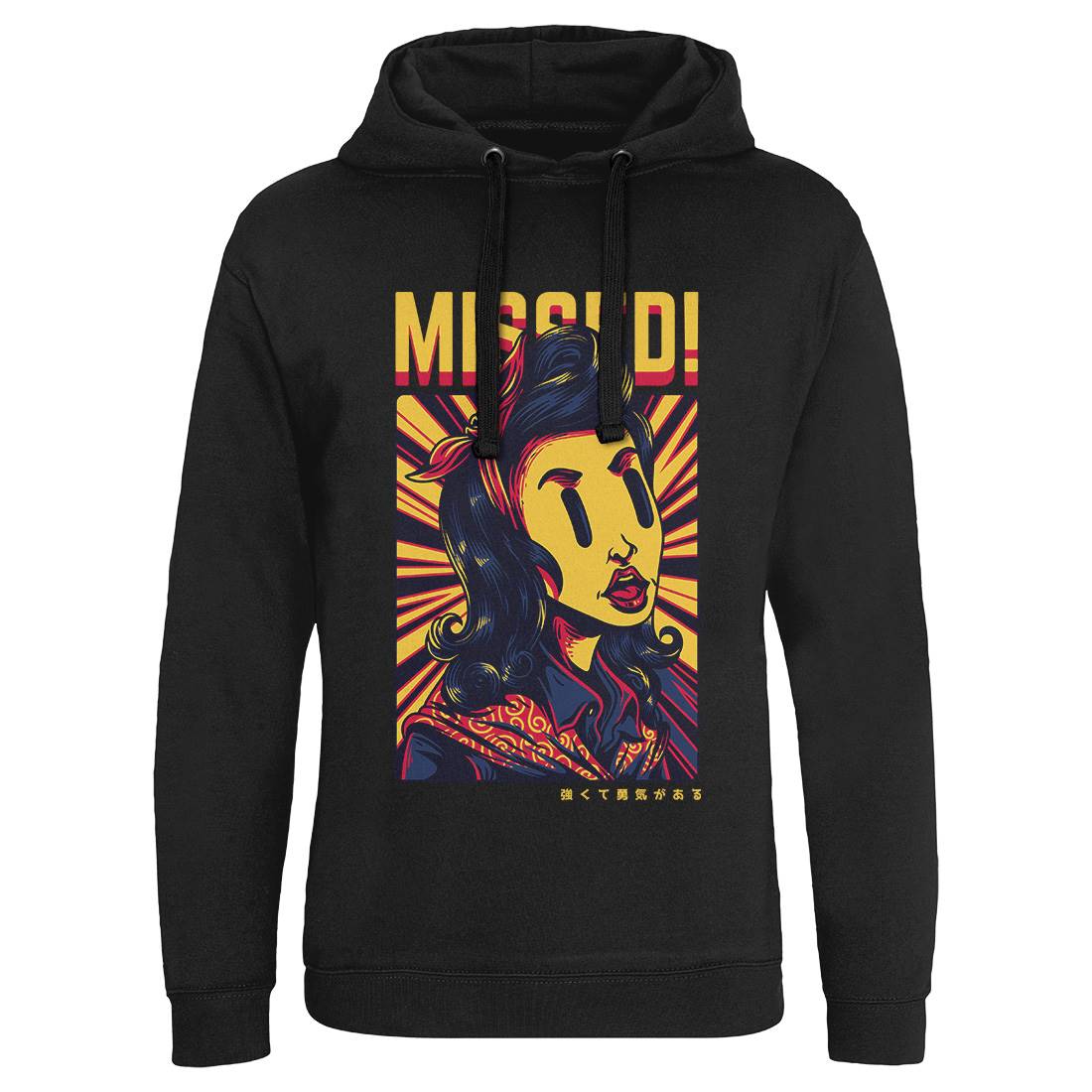 Missed Girl Mens Hoodie Without Pocket Retro D654