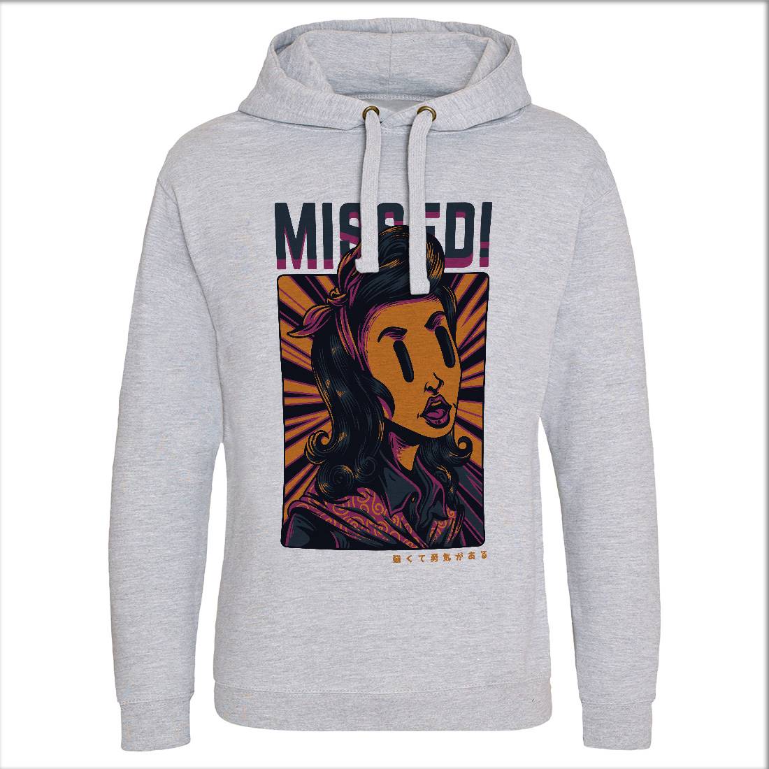 Missed Girl Mens Hoodie Without Pocket Retro D654