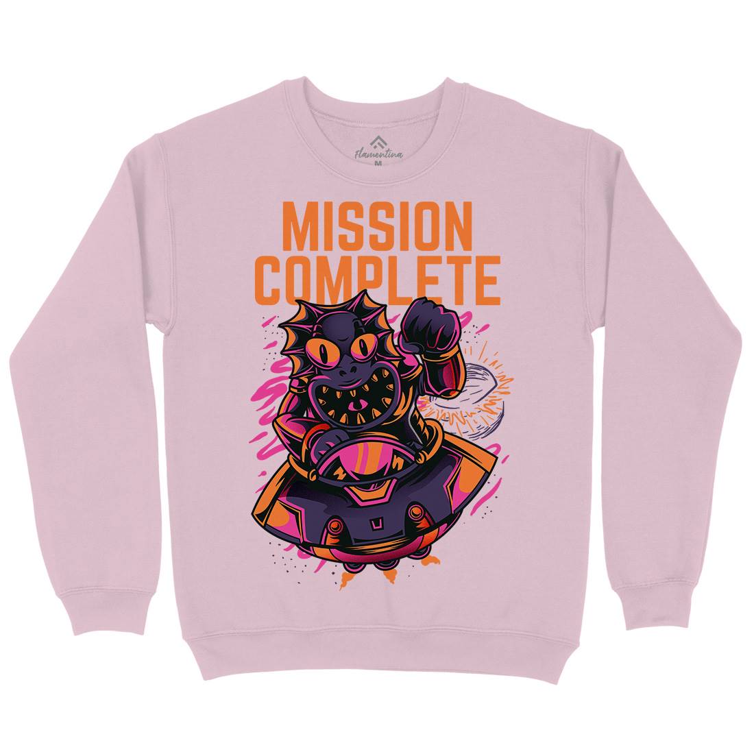 Mission Complete Kids Crew Neck Sweatshirt Space D655