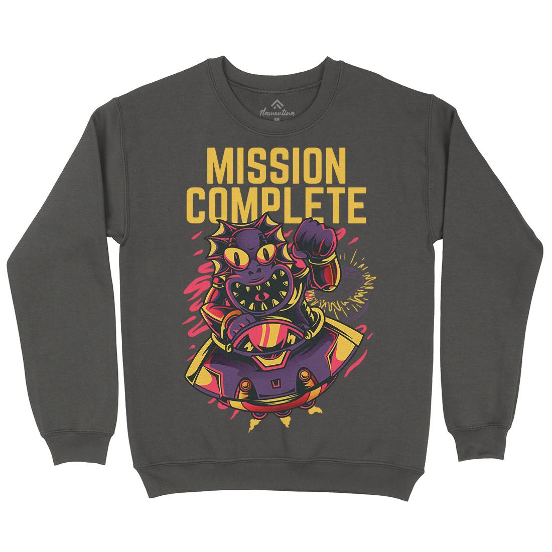 Mission Complete Mens Crew Neck Sweatshirt Space D655