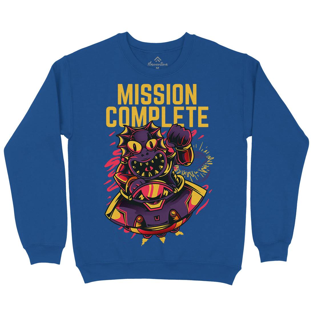 Mission Complete Kids Crew Neck Sweatshirt Space D655