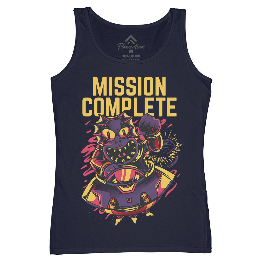 Mission Complete Womens Organic Tank Top Vest Space D655