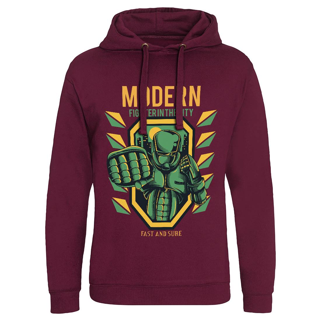 Modern Fighter Mens Hoodie Without Pocket Army D656