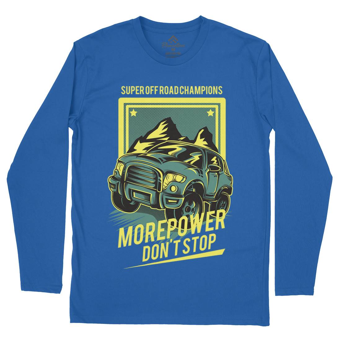 More Power Mens Long Sleeve T-Shirt Cars D657