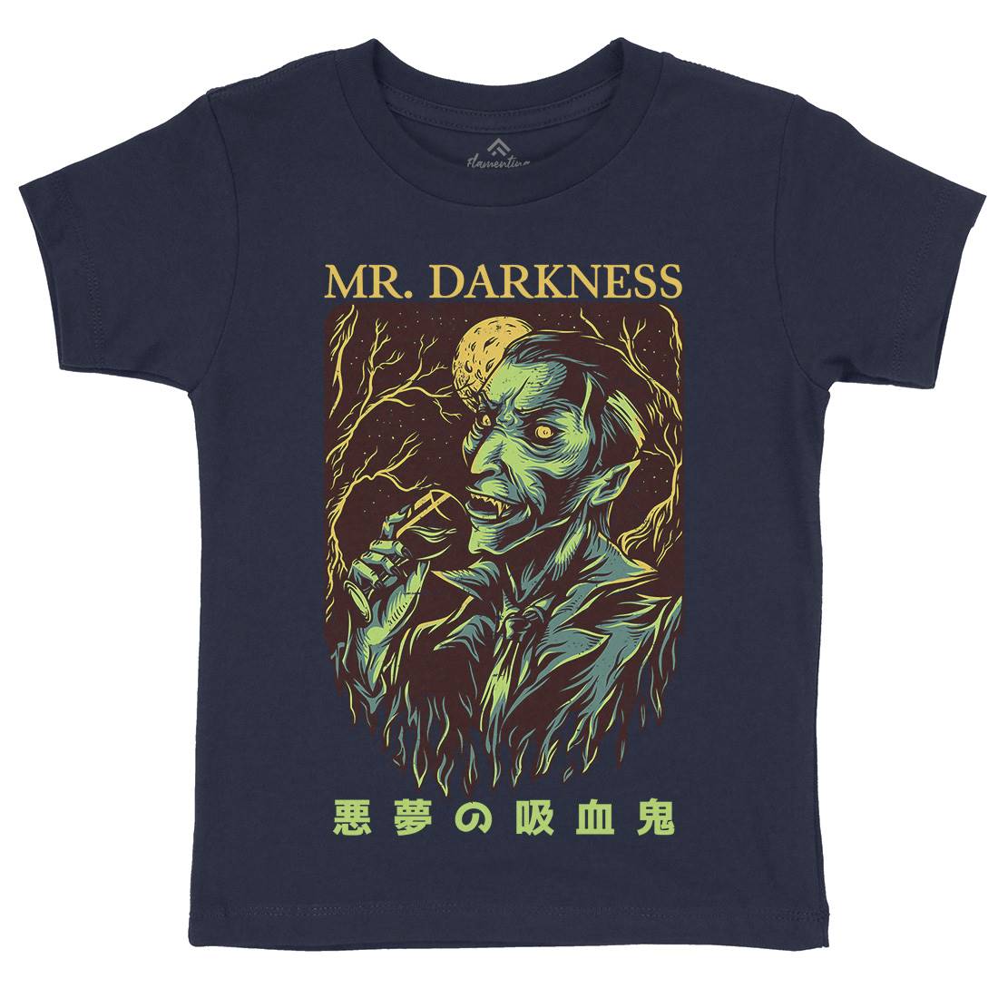 Darkness Kids Crew Neck T-Shirt Horror D658