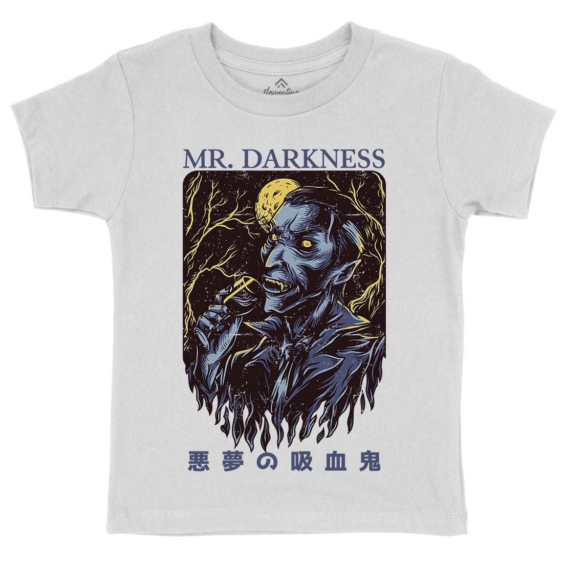 Darkness Kids Crew Neck T-Shirt Horror D658