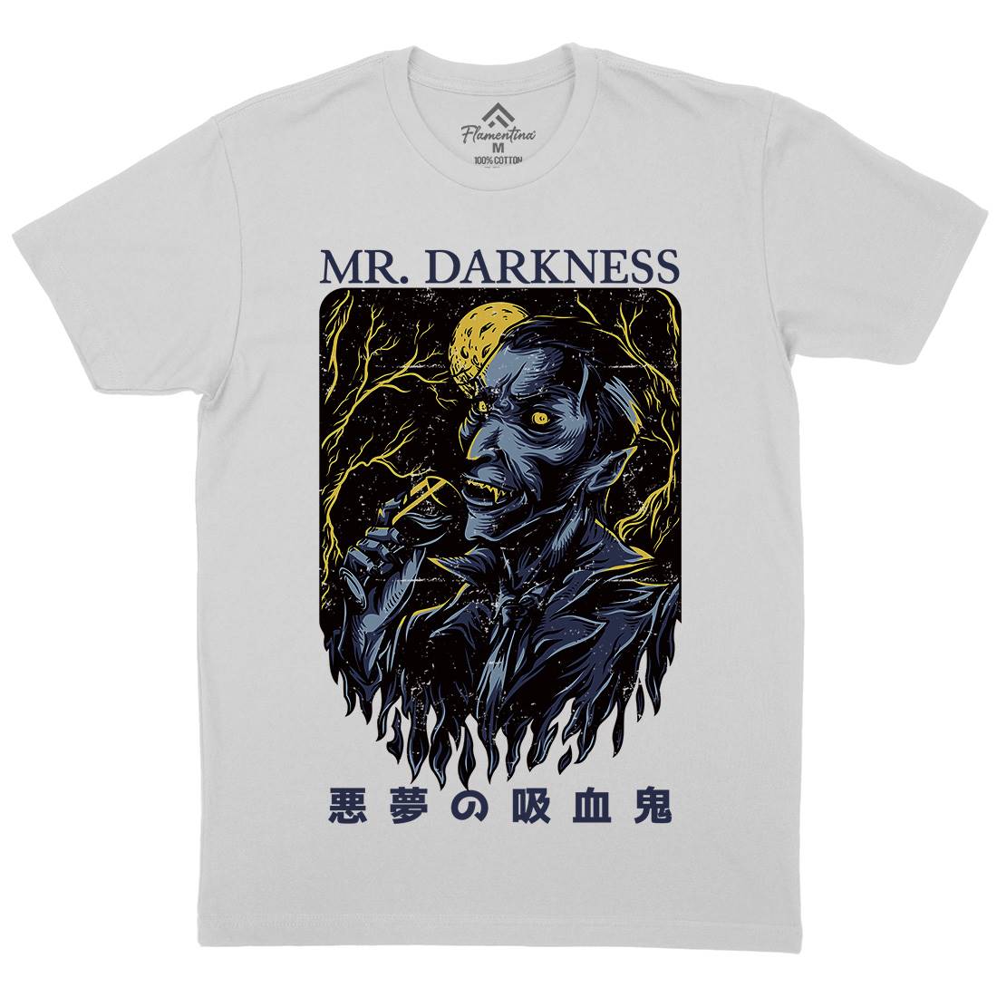 Darkness Mens Crew Neck T-Shirt Horror D658