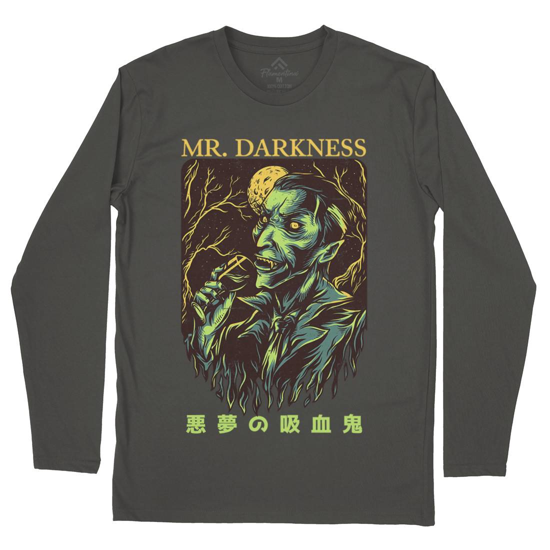 Darkness Mens Long Sleeve T-Shirt Horror D658