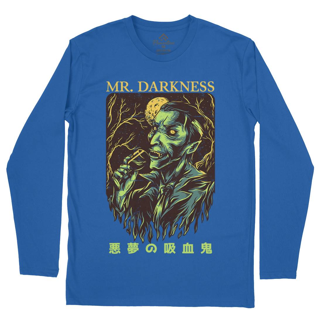 Darkness Mens Long Sleeve T-Shirt Horror D658