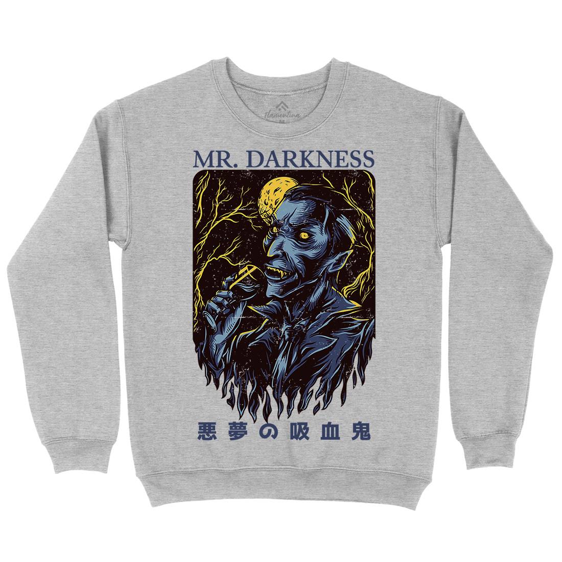 Darkness Mens Crew Neck Sweatshirt Horror D658