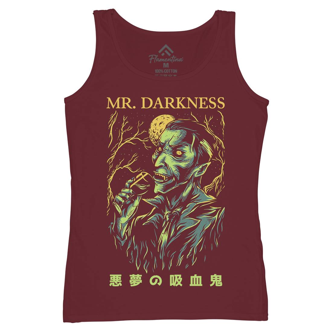 Darkness Womens Organic Tank Top Vest Horror D658