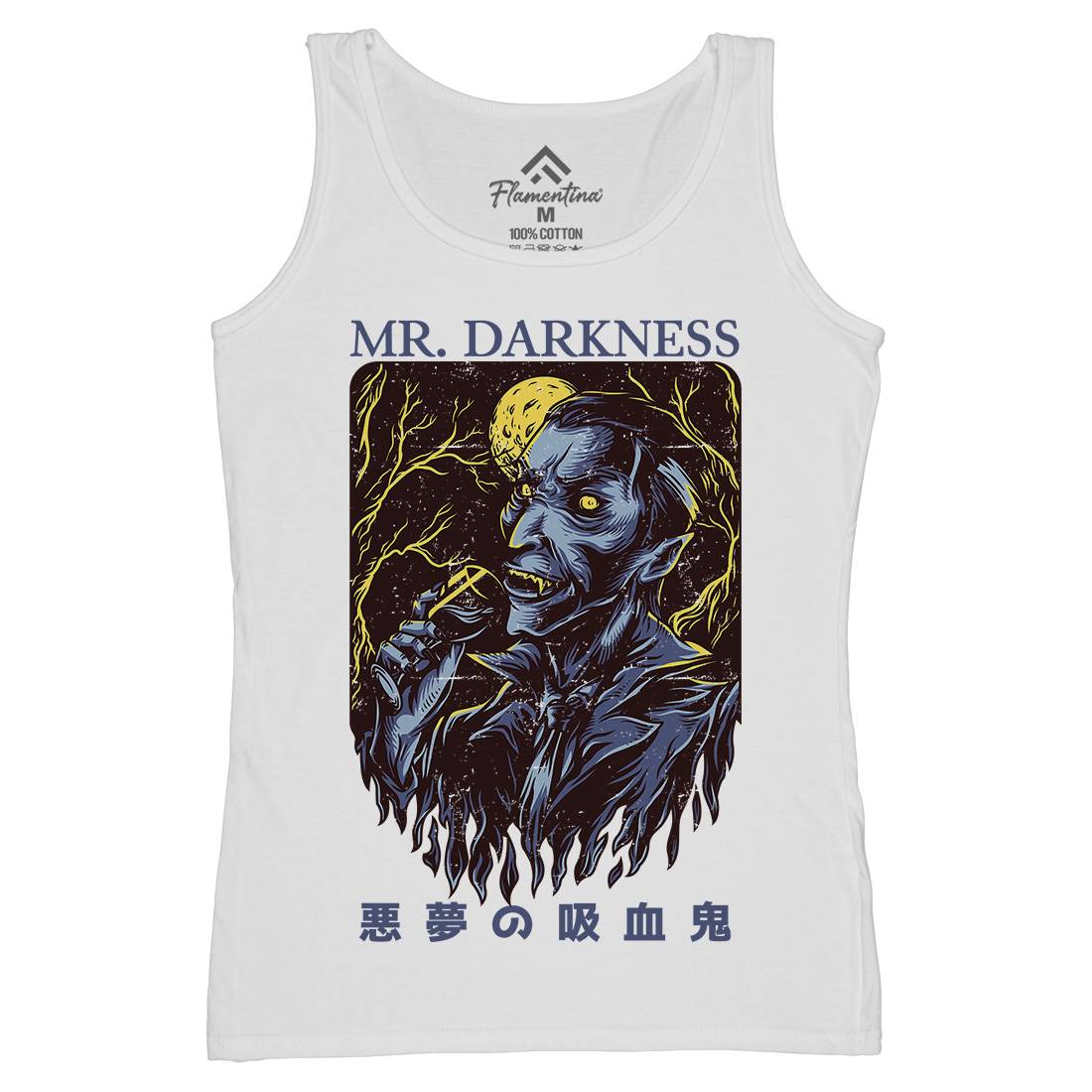 Darkness Womens Organic Tank Top Vest Horror D658