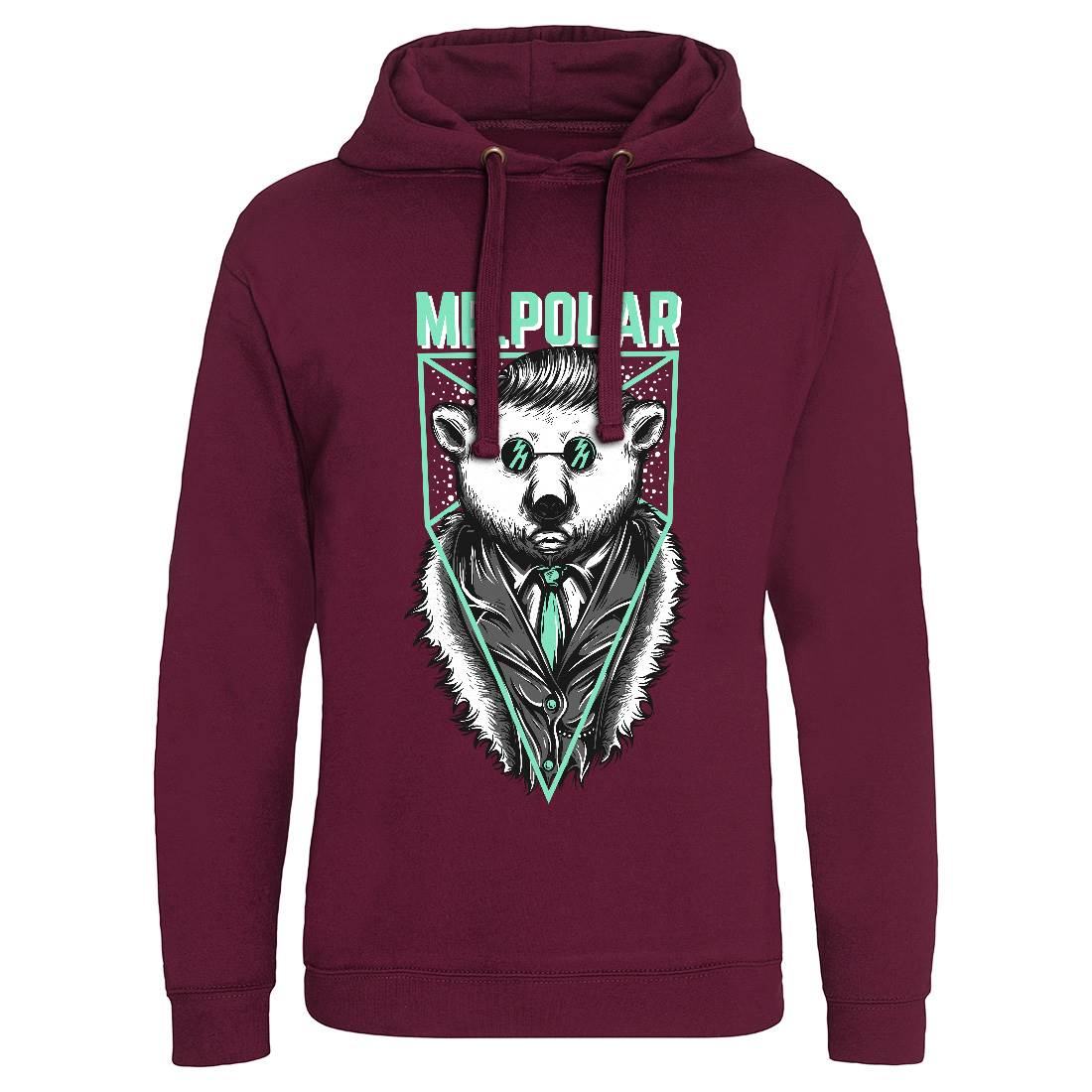 Polar Bear Mens Hoodie Without Pocket Animals D659