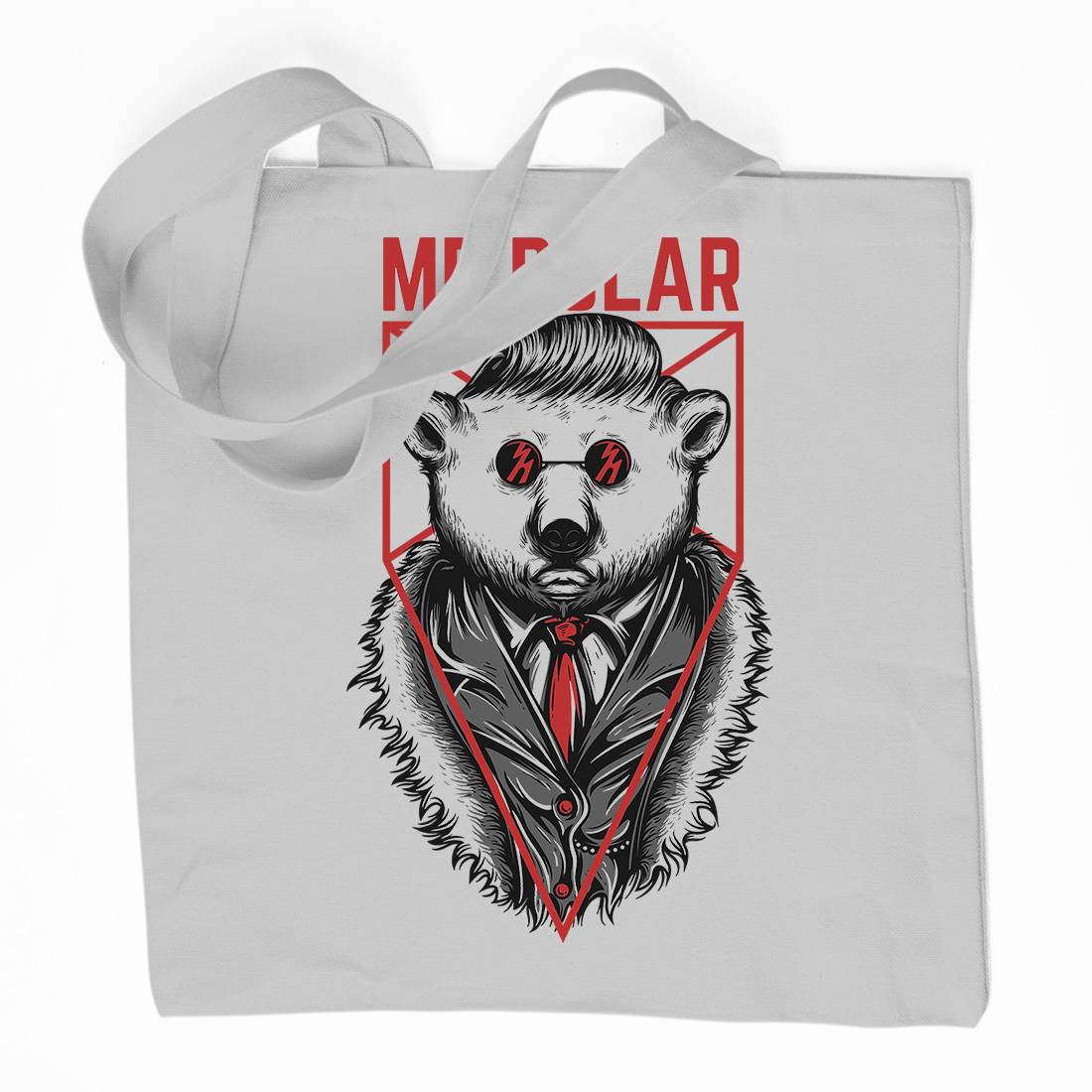 Polar Bear Organic Premium Cotton Tote Bag Animals D659