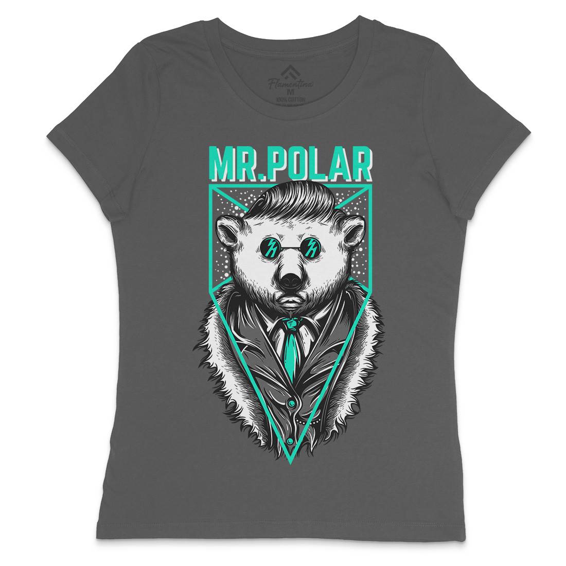 Polar Bear Womens Crew Neck T-Shirt Animals D659