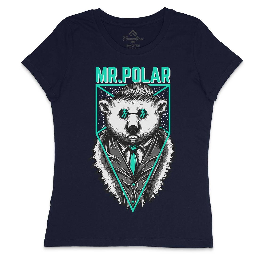 Polar Bear Womens Crew Neck T-Shirt Animals D659