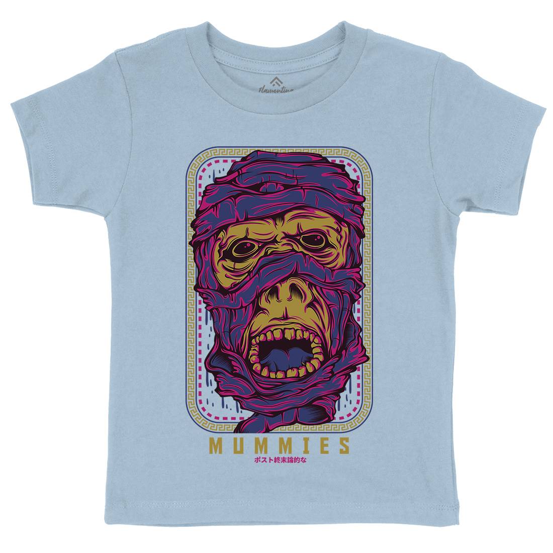 Mummies Kids Organic Crew Neck T-Shirt Horror D661