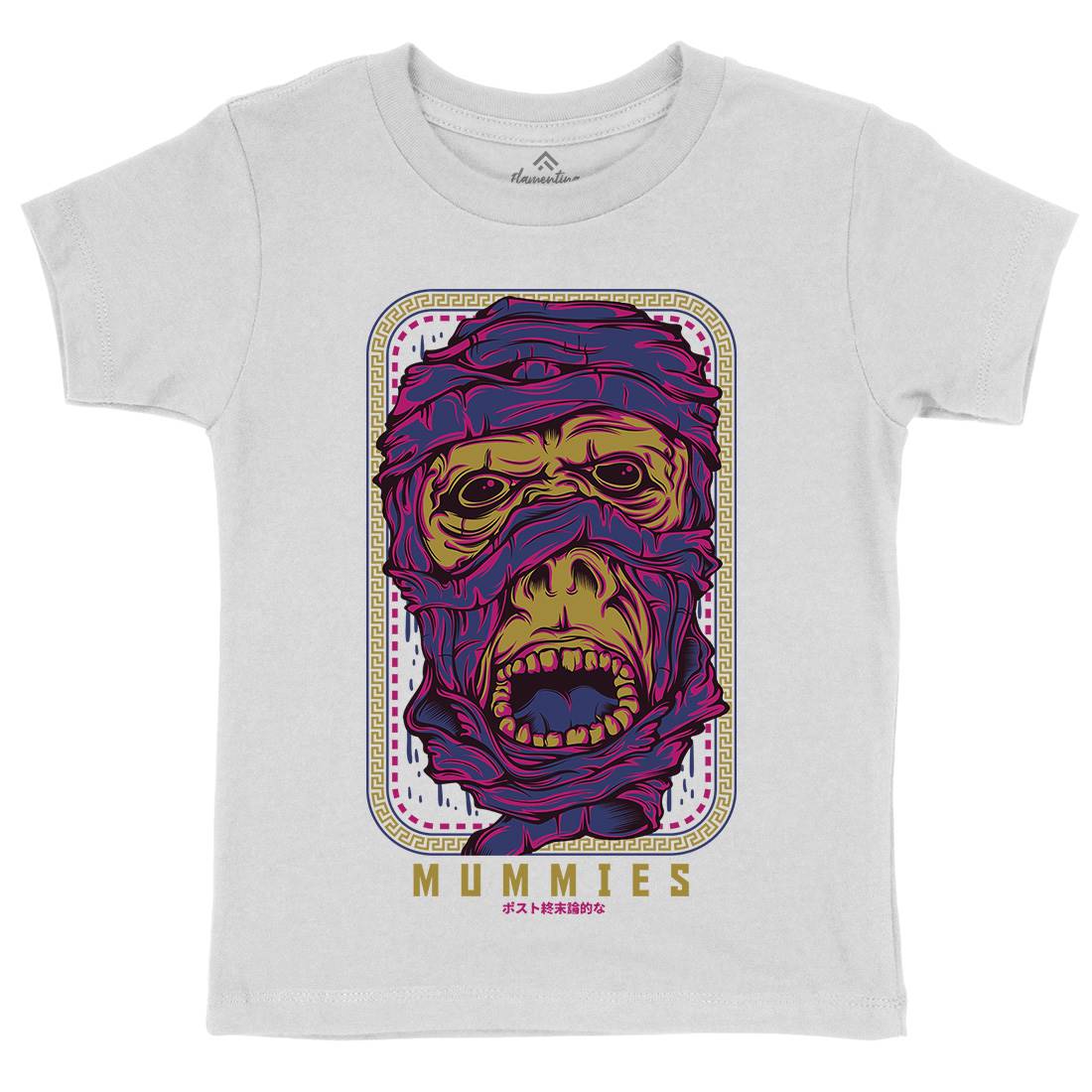Mummies Kids Organic Crew Neck T-Shirt Horror D661