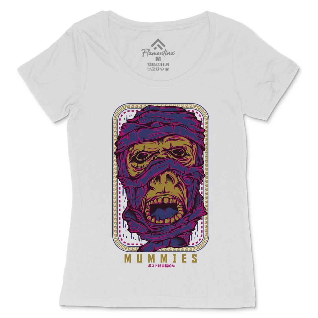 Mummies Womens Scoop Neck T-Shirt Horror D661