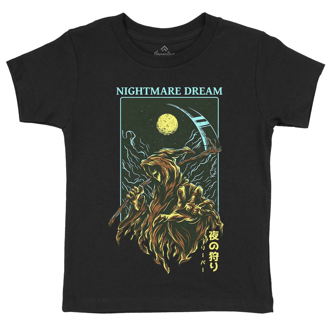 Nightmare Dream Kids Crew Neck T-Shirt Horror D667