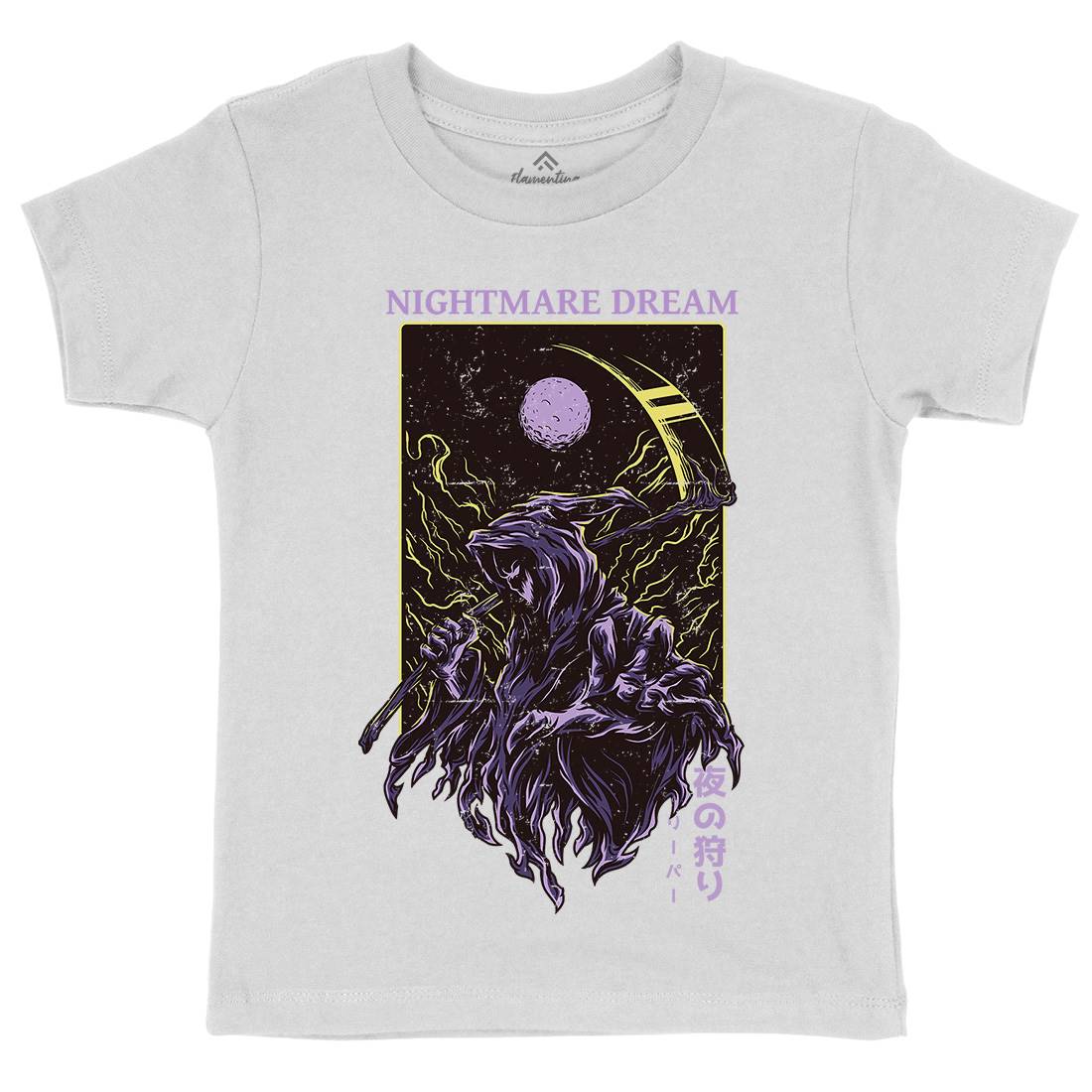 Nightmare Dream Kids Crew Neck T-Shirt Horror D667
