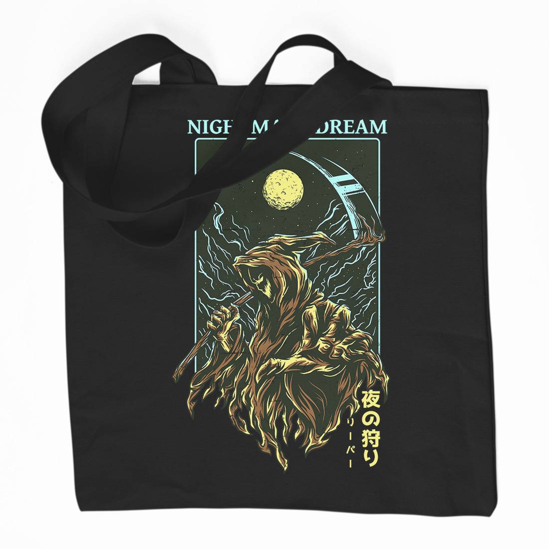 Nightmare Dream Organic Premium Cotton Tote Bag Horror D667