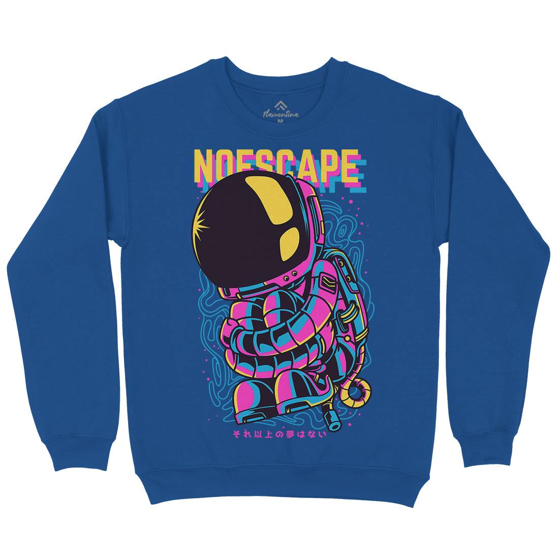 No Escape Mens Crew Neck Sweatshirt Space D668