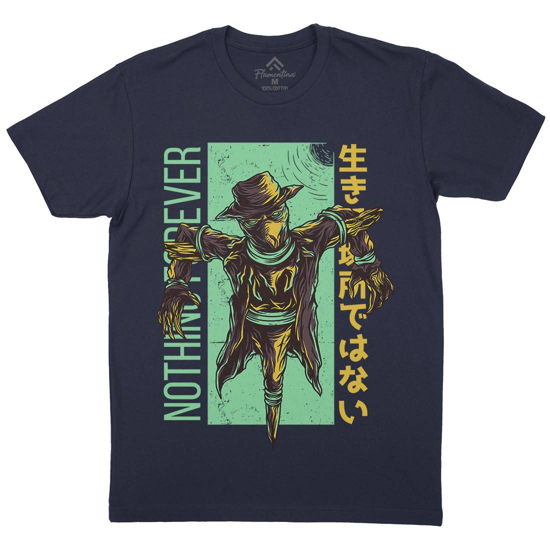 Scarecrow Mens Crew Neck T-Shirt Horror D669