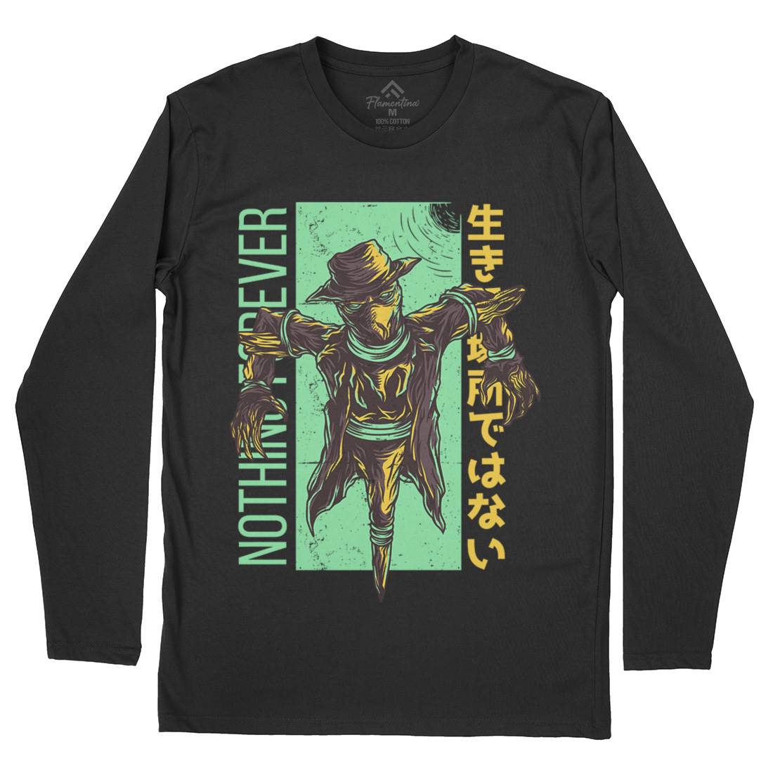 Scarecrow Mens Long Sleeve T-Shirt Horror D669
