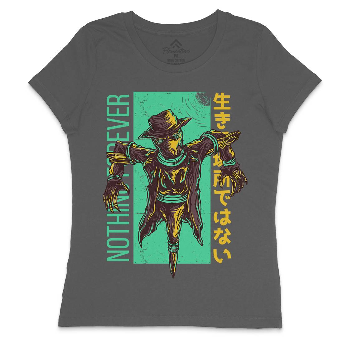 Scarecrow Womens Crew Neck T-Shirt Horror D669