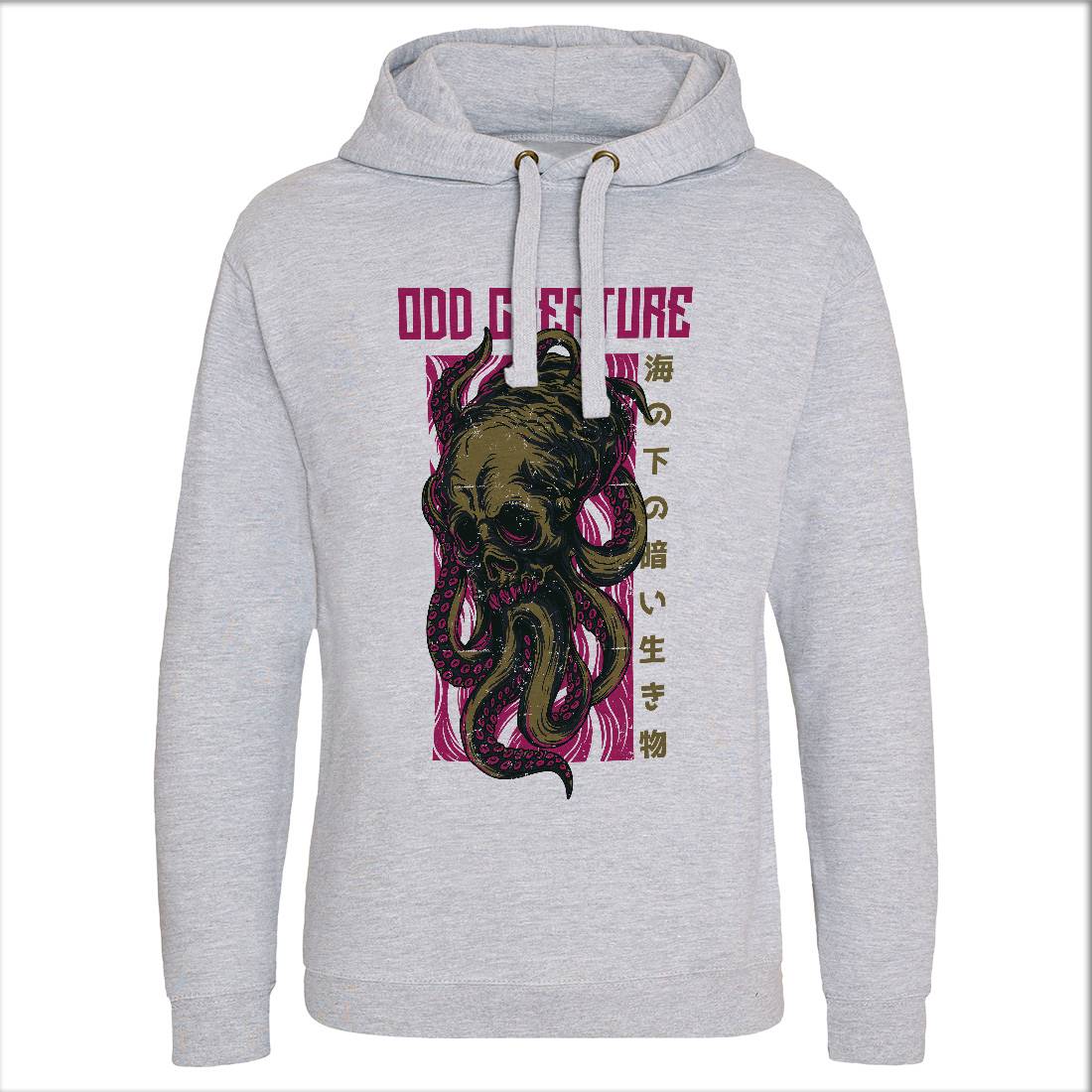 Octopus Mens Hoodie Without Pocket Navy D670